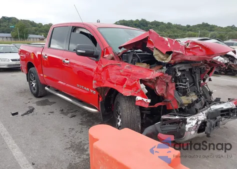 2020 Nissan Titan Sv 4X2 из США, поврежденный, VIN 1N6AA1EF2LN507281